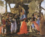 Sandro Botticelli Adoration of the Magi (mk36) oil on canvas